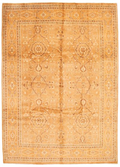 Pakistani Peshawar Oushak 9'4" x 13'3" Hand-knotted Wool Rug 