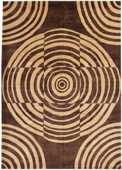 Nepal Zen 10'0" x 13'10" Hand-knotted Wool Rug 