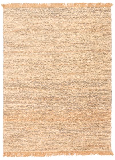 Indian Palas Denizli 5'6" x 7'5" Flat-Weave Jute Kilim 