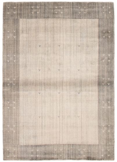 Indo Gabbeh 5'5" x 7'10" Hand Loomed Viscose Rug 