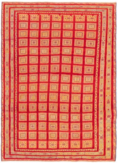 Afghan Tajik Caucasian 6'3" x 8'8" Hand-knotted Wool Rug 