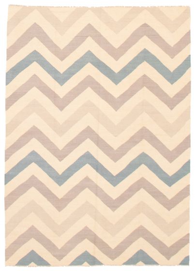 Turkish Ankara FW 5'8" x 8'0" Flat-Weave Wool Kilim 