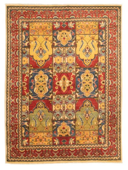 Afghan Finest Ghazni 4'11" x 6'9" Hand-knotted Wool Rug 