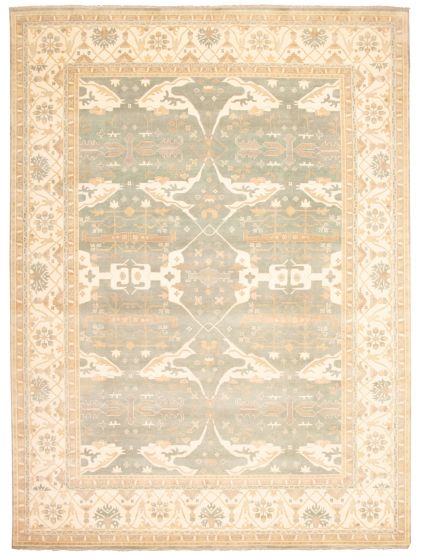 Indian Royal Oushak 13'11" x 18'2" Hand-knotted Wool Rug 