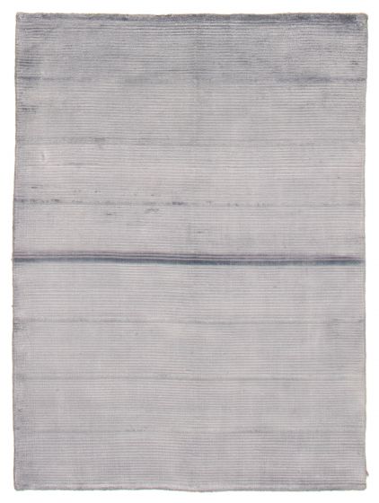 Nepal Shimmer 4'7" x 6'4" Hand-knotted Viscose Rug 