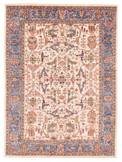 Pakistani Modern Ersari 5'1" x 6'7" Hand-knotted Wool Rug 