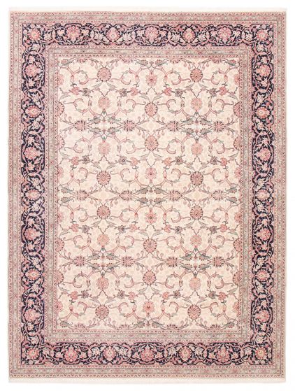 Turkish Antalya Vintage 8'10" x 12'2" Hand-knotted Wool Rug 