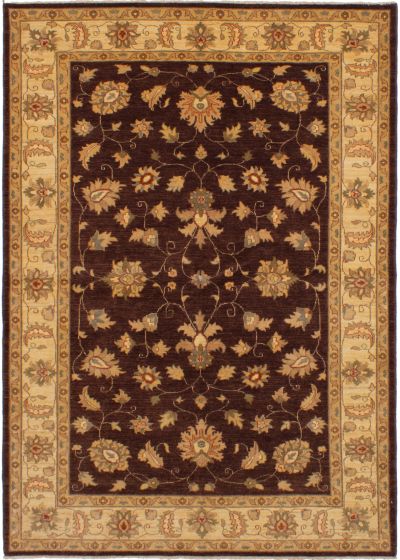 Afghan Chobi Finest 6'4" x 8'10" Hand-knotted Wool Rug 