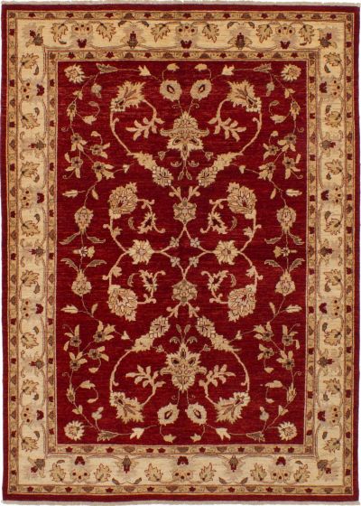 Afghan Chobi Finest 6'0" x 8'4" Hand-knotted Wool Rug 