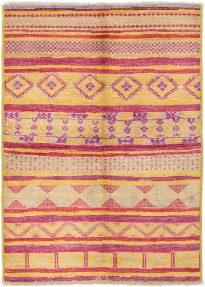 Indian Shalimar 6'0" x 8'4" Hand-knotted Wool Rug 
