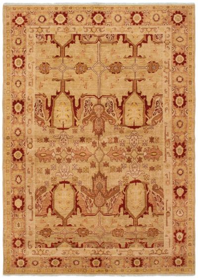Afghan Chobi Finest 6'4" x 8'8" Hand-knotted Wool Rug 