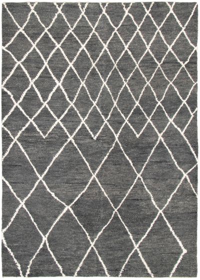 Indian Arlequin 6'0" x 9'0" Hand-knotted Wool Rug 