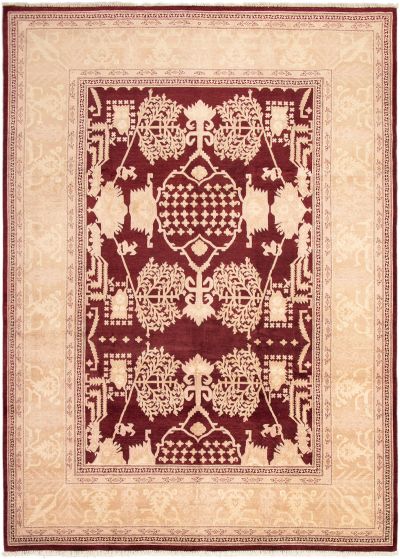 Pakistani Peshawar Oushak 10'1" x 14'1" Hand-knotted Wool Rug 