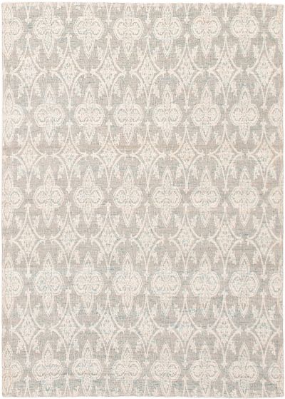 Indian Collage 4'5" x 6'4" Handmade Chenille Rug 