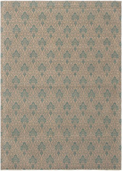Indian Collage 4'9" x 6'9" Handmade Chenille Rug 