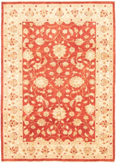 Afghan Chobi Finest 7'2" x 10'1" Hand-knotted Wool Rug 