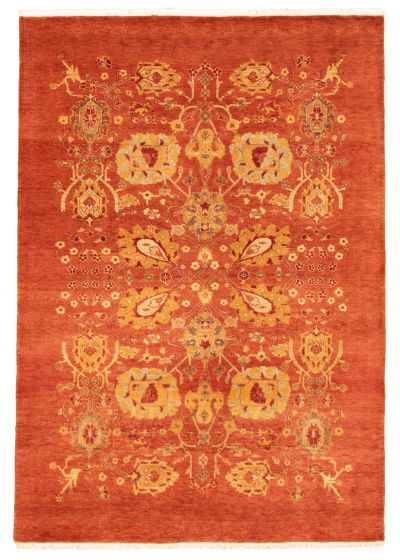 Pakistani Pako Persian 18 Of 20 4'6" x 6'6" Hand-knotted Wool Rug 
