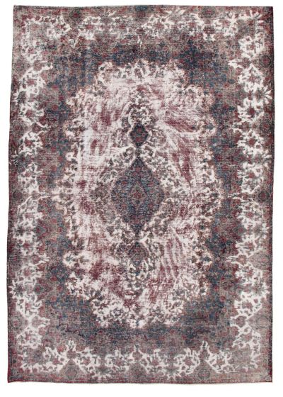 Turkish Antalya Vintage 8'2" x 11'10" Hand-knotted Wool Rug 