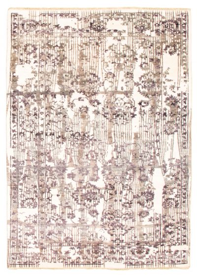 Indian Heritage 5'8" x 7'11" Hand-knotted Wool Rug 