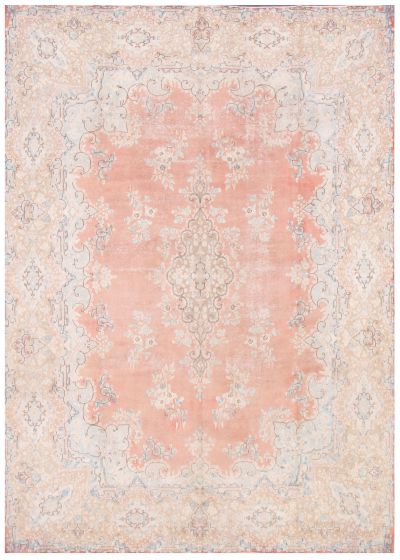 Turkish Antalya Vintage 9'6" x 13'3" Hand-knotted Wool Rug 