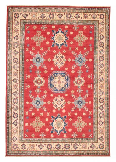 Afghan Finest Ghazni 6'6" x 9'6" Hand-knotted Wool Rug 