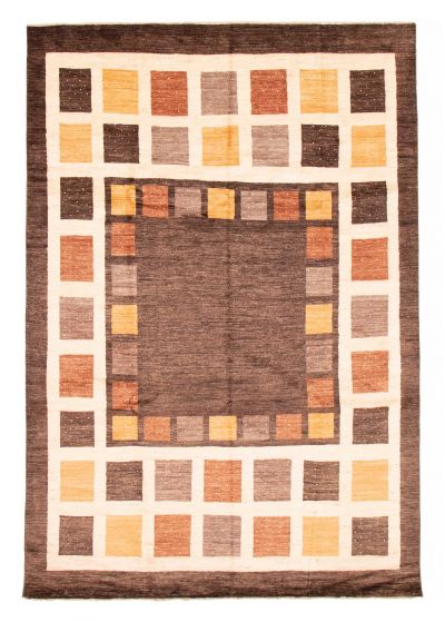 Pakistani Finest Peshawar Ziegler 8'2" x 11'9" Hand-knotted Wool Rug 