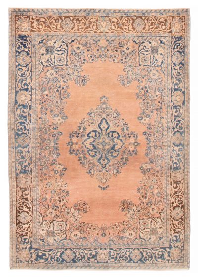Persian Style 5'0" x 7'7" Hand-knotted Wool Rug 