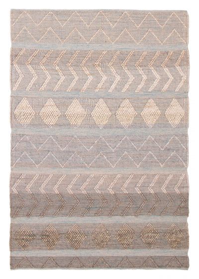 Indian Sienna 6'1" x 9'0" Braid weave Wool Rug 