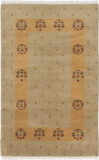 Pakistani Peshawar Ziegler 3'0" x 5'0" Hand-knotted Wool Rug 