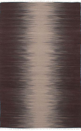 Turkish Izmir FW 5'2" x 8'3" Flat-Weave Wool Kilim 
