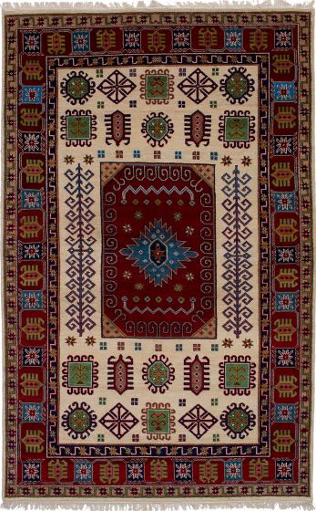 Tapis kazak royal 6'5" x 10'4" en laine