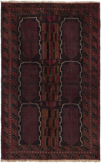 Afghan Finest Rizbaft 3'7" x 5'10" Hand-knotted Wool Rug 