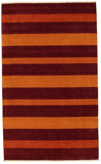 Indo Gabbeh 4'10" x 8'0" Hand-knotted Wool Rug 