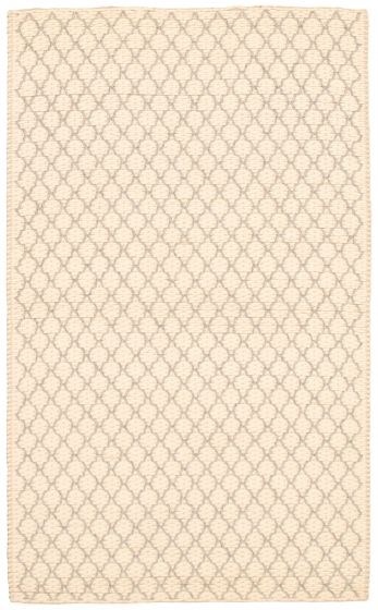 Indian Sienna 4'11" x 7'10" Braided Weave Wool Rug 