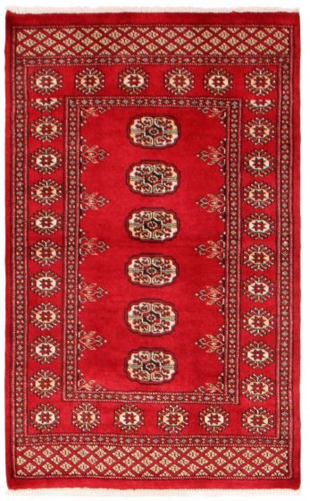 Tapis peshawar bokhara 2'7" x 4'4" en laine