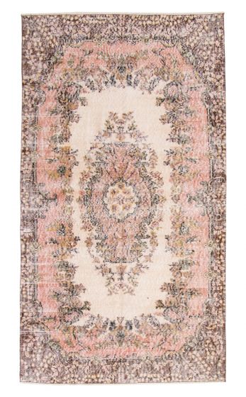 Turkish Antalya Vintage 3'8" x 6'9" Hand-knotted Wool Rug 
