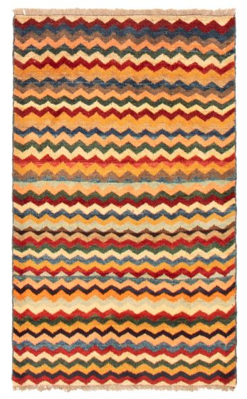 Persian Style Kashkuli Gabbeh 3'3" x 5'7" Hand-knotted Wool Rug 