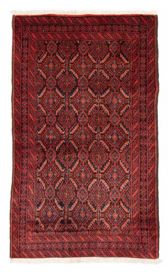 Afghan Royal Baluch 3'3" x 5'4" Hand-knotted Wool Rug 