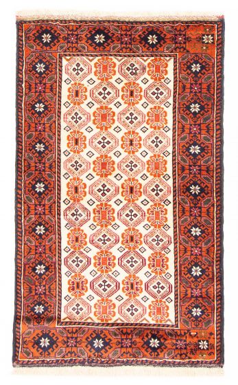 Afghan Royal Baluch 2'7" x 4'2" Hand-knotted Wool Rug 