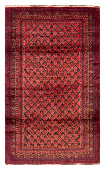Afghan Teimani 3'7" x 6'1" Hand-knotted Wool Rug 