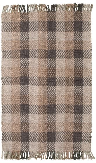 Indian Sienna 5'2" x 8'2" Hand Tufted Wool Rug 