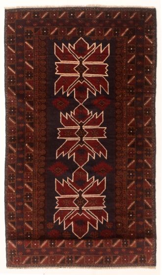 Afghan Kazak 3'7" x 6'4" Hand-knotted Wool Rug 