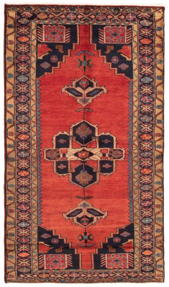 Persian Style 4'4" x 8'2" Hand-knotted Wool Rug 