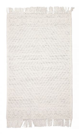 Indian Sienna 5'1" x 8'0" Braided Weave Wool Rug 