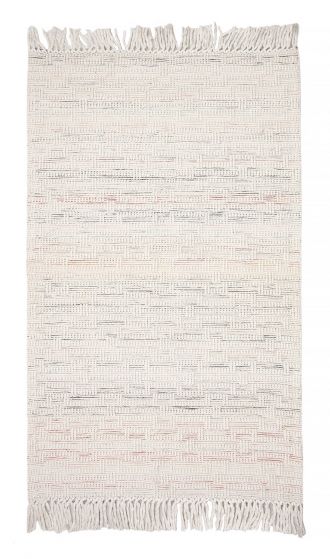 Indian Sienna 5'1" x 8'4" Braided Weave Wool Rug 