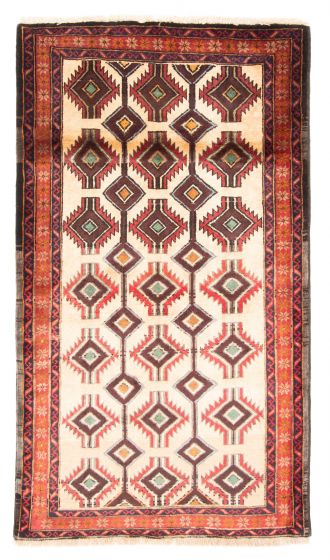 Afghan Royal Baluch 3'8" x 6'4" Hand-knotted Wool Rug 