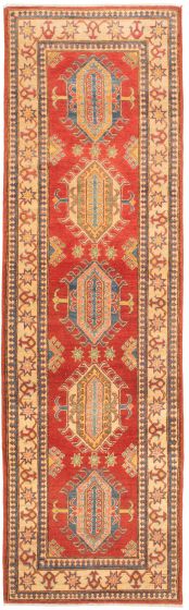 Afghan Finest Ghazni 2'8" x 9'5" Hand-knotted Wool Rug 