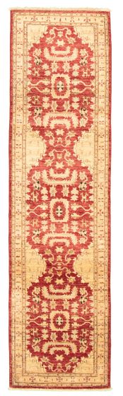 Afghan Chobi Finest 2'8" x 10'2" Hand-knotted Wool Rug 