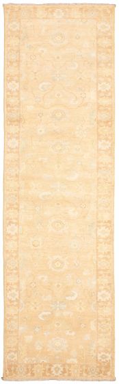 Indian Royal Oushak 2'9" x 10'2" Hand-knotted Wool Rug 