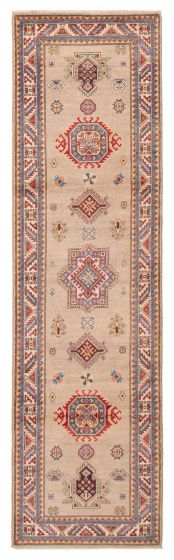 Afghan Uzbek Ghazni 2'9" x 9'10" Hand-knotted Wool Rug 